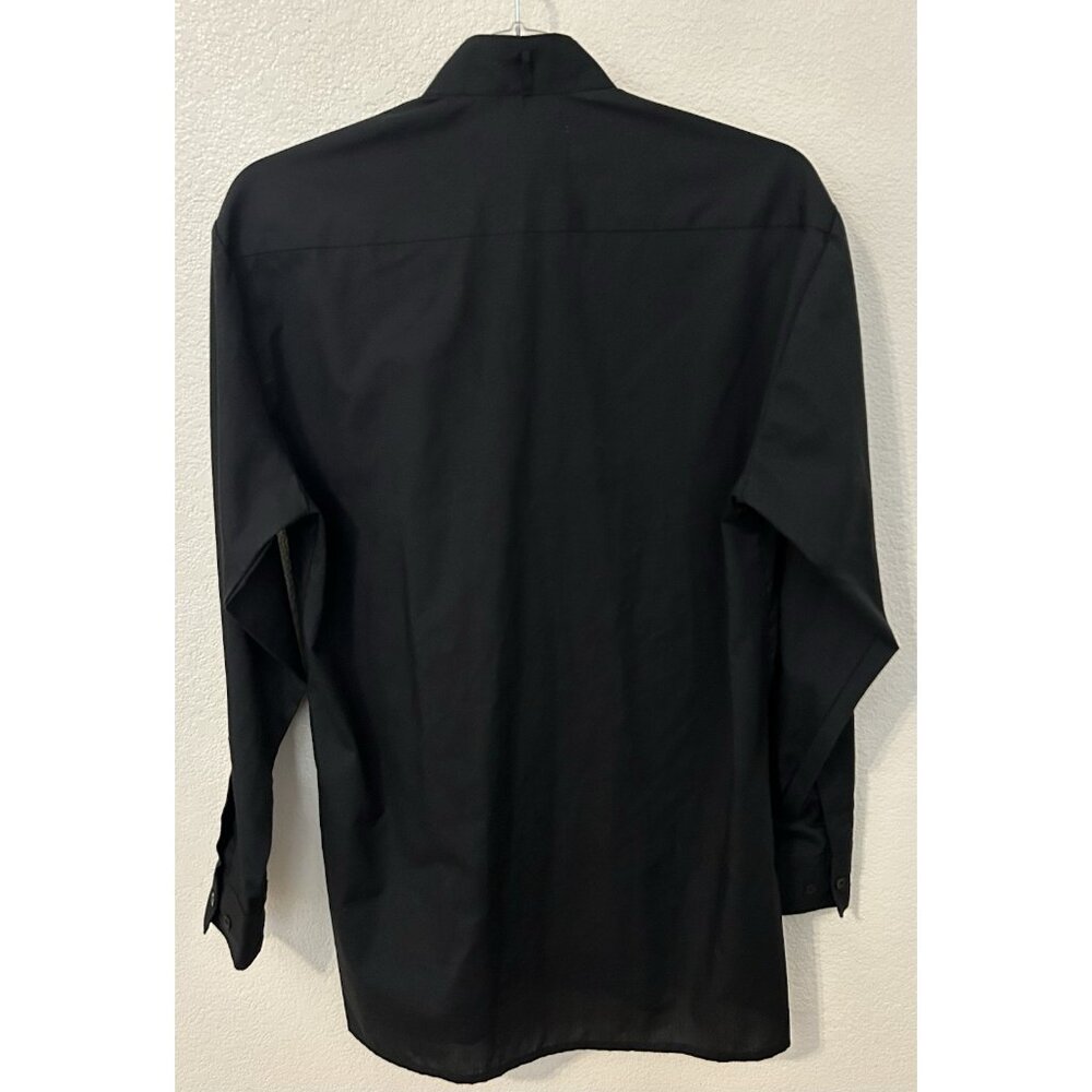 1980s Tarango Appliqué Black Shirt Southwestern Cactus Animals Button Up Sz M - Picture 8 of 16